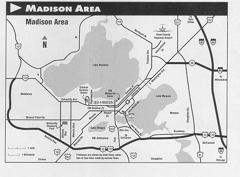 map of uw-madison area
